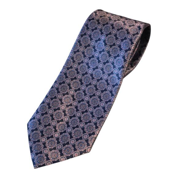 Sears Classic Necktie Foulard Pattern 55.5" X 3" Made in USA - Picture 1 of 5